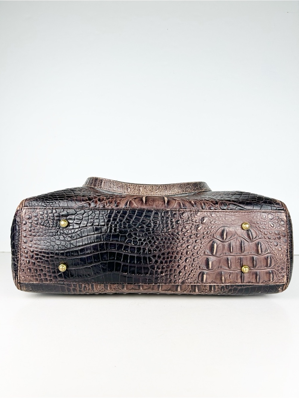 Brahmin Medium Asher Tote Toasted Barley Melbourne Brown Tan Leather Bag Purse - Picture 7 of 16